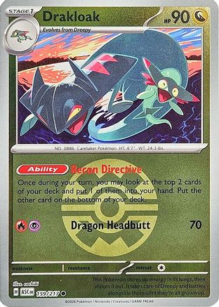 Drakloak (Quick Ball) (159/217) - ME Ascended Heroes Reverse Holofoil - Common
