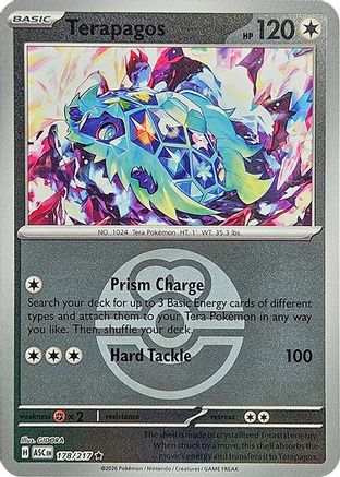 Terapagos (Love Ball) (178) - ME Ascended Heroes Reverse Holofoil - Rare