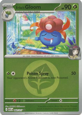 Erika's Gloom (Energy Symbol Pattern) (2/null) - ME Ascended Heroes Reverse Holofoil - Uncommon