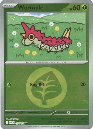 Wurmple (Energy Symbol Pattern) (11/null) - ME Ascended Heroes Reverse Holofoil - Common