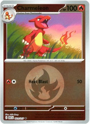 Charmeleon (Energy Symbol Pattern) (21) - ME Ascended Heroes Reverse Holofoil - Uncommon
