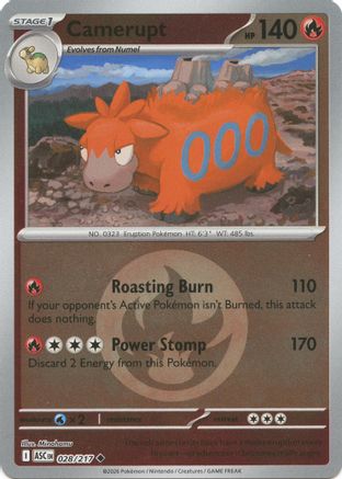 Camerupt (Energy Symbol Pattern) (28/null) - ME Ascended Heroes Reverse Holofoil - Uncommon