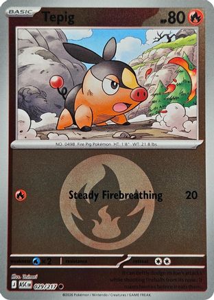Tepig (Energy Symbol Pattern) (29) - ME Ascended Heroes Reverse Holofoil - Common