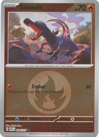 Salandit (Energy Symbol Pattern) (34/null) - ME Ascended Heroes Reverse Holofoil - Common