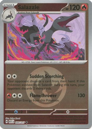 Salazzle (Energy Symbol Pattern) (35/217) - ME Ascended Heroes Reverse Holofoil - Uncommon