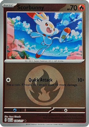 Scorbunny (Energy Symbol Pattern) (36/217) - ME Ascended Heroes Reverse Holofoil - Common