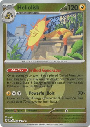 Heliolisk (Energy Symbol Pattern) (64/217) - ME Ascended Heroes Reverse Holofoil - Uncommon