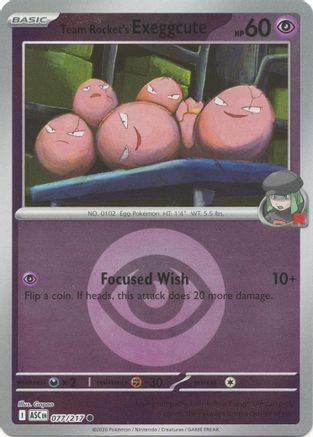 Team Rocket's Exeggcute (Energy Symbol Pattern) (77/null) - ME Ascended Heroes Reverse Holofoil - Common