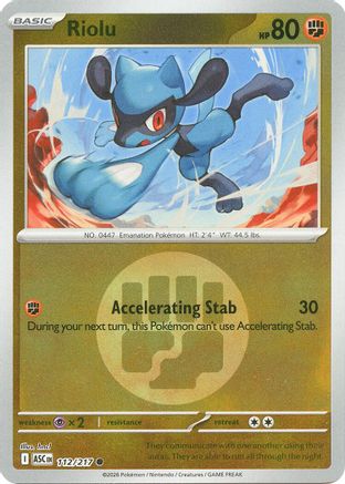 Riolu (Energy Symbol Pattern) (112/null) - ME Ascended Heroes Reverse Holofoil - Common