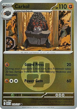 Carkol (Energy Symbol Pattern) (119) - ME Ascended Heroes Reverse Holofoil - Common