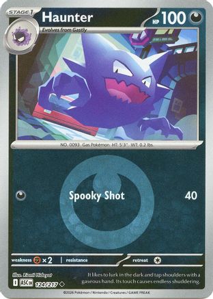 Haunter (Energy Symbol Pattern) (124/null) - ME Ascended Heroes Reverse Holofoil - Uncommon