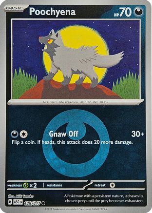 Poochyena (Energy Symbol Pattern) (128) - ME Ascended Heroes Reverse Holofoil - Common