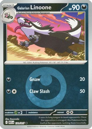 Galarian Linoone (Energy Symbol Pattern) (131/null) - ME Ascended Heroes Reverse Holofoil - Common