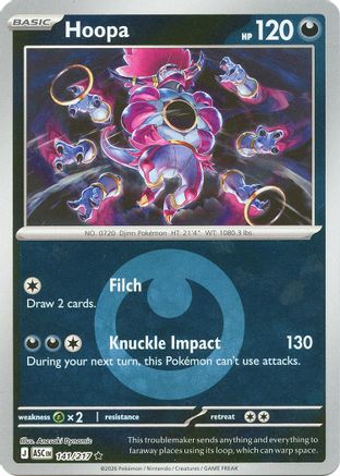 Hoopa (Energy Symbol Pattern) (141/null) - ME Ascended Heroes Reverse Holofoil - Rare