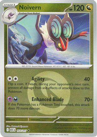 Noivern (Energy Symbol Pattern) (157/null) - ME Ascended Heroes Reverse Holofoil - Uncommon