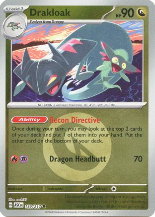 Drakloak (Energy Symbol Pattern) (159/217) - ME Ascended Heroes Reverse Holofoil - Common