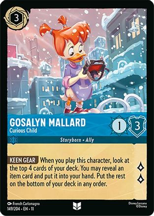 (149/204)  Gosalyn Mallard - Curious Child - Winterspell  Normal