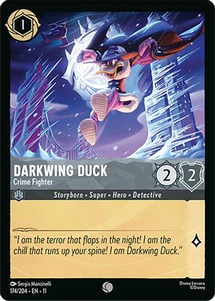 (174/204)  Darkwing Duck - Crime Fighter - Winterspell  Cold Foil