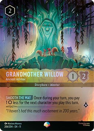 (206/204)  Grandmother Willow - Ancient Advisor (Epic) - Winterspell  Holofoil