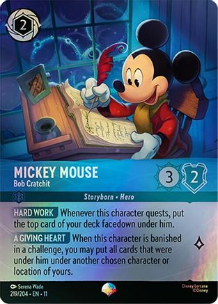 (219/204)  Mickey Mouse - Bob Cratchit (Epic) - Winterspell  Holofoil