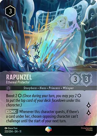 (222/204)  Rapunzel - Ethereal Protector (Epic) - Winterspell  Holofoil