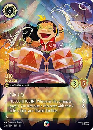 (223/204)  Lilo - Rock Star (Enchanted) - Winterspell  Holofoil