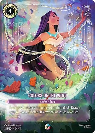 (228/204)  Colors of the Wind (Enchanted) - Winterspell  Holofoil