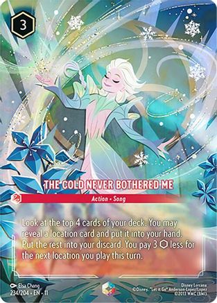 (234/204)  The Cold Never Bothered Me (Enchanted) - Winterspell  Holofoil