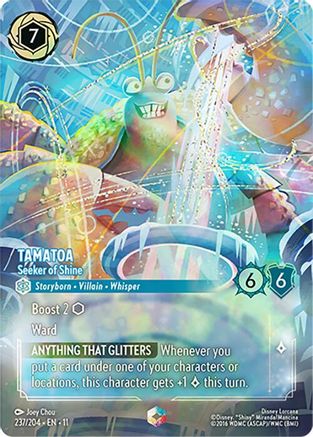 (237/204)  Tamatoa - Seeker of Shine (Enchanted) - Winterspell  Holofoil