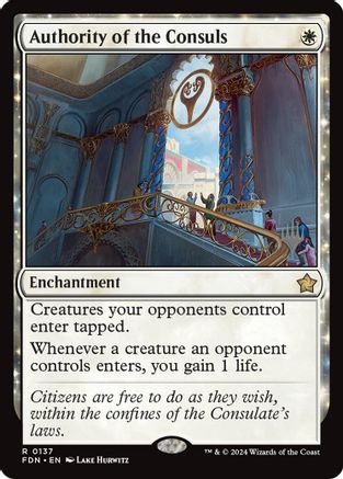 Authority of the Consuls (PPECL-137) - Promo Pack: Lorwyn Eclipsed Foil
