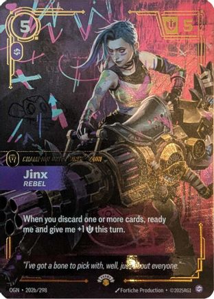 (202/298) Jinx - Rebel - Riftbound Promotional Cards Foil