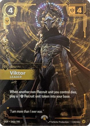 (246a/298) Viktor - Leader - Riftbound Promotional Cards Foil
