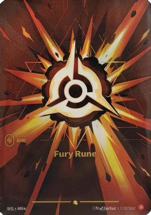 (R01a) Fury Rune (Alternate Art) - Spiritforged Foil