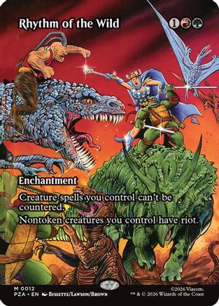Rhythm of the Wild (Borderless) (PZA-012) - Teenage Mutant Ninja Turtles Eternal-Legal Foil