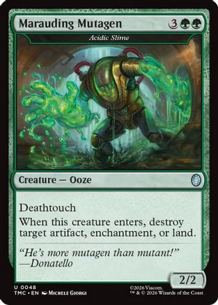 Marauding Mutagen - Acidic Slime (TMC-048) - Commander: Teenage Mutant Ninja Turtles Foil