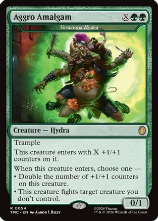 Aggro Amalgam - Voracious Hydra (TMC-054) - Commander: Teenage Mutant Ninja Turtles Foil