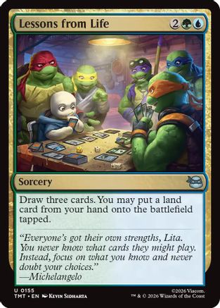 Lessons from Life (TMC-155) - Commander: Teenage Mutant Ninja Turtles Foil
