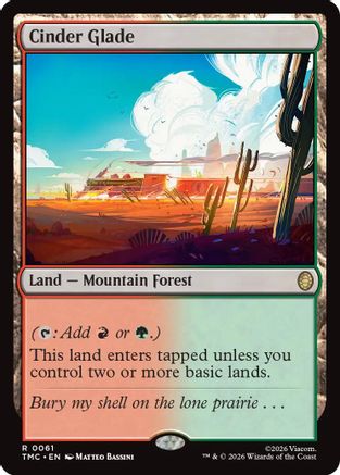 Cinder Glade (TMC-061) - Commander: Teenage Mutant Ninja Turtles Foil