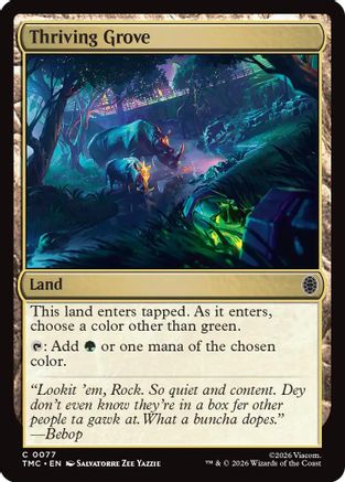 Thriving Grove (TMC-077) - Commander: Teenage Mutant Ninja Turtles Foil
