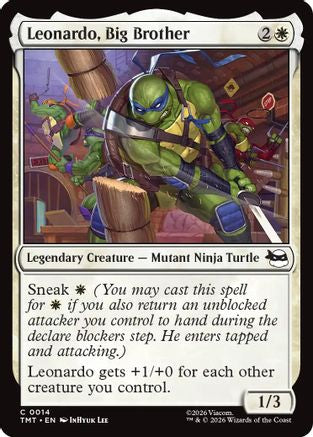 Leonardo, Big Brother (TMT-014) - Teenage Mutant Ninja Turtles Foil
