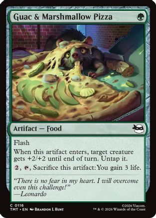 Guac & Marshmallow Pizza (TMT-116) - Teenage Mutant Ninja Turtles Foil