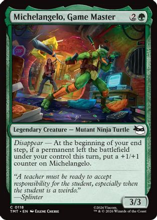 Michelangelo, Game Master (TMT-118) - Teenage Mutant Ninja Turtles