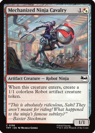 Mechanized Ninja Cavalry (TMT-156) - Teenage Mutant Ninja Turtles Foil
