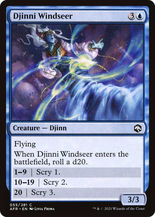 Djinni Windseer (AFR-055) - Adventures in the Forgotten Realms Foil
