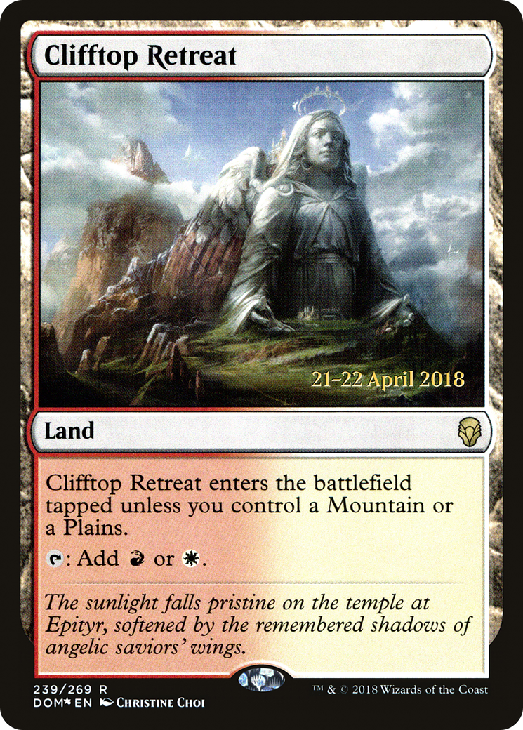 Clifftop Retreat (PRE-239S) - Dominaria Promos (Prerelease) Foil
