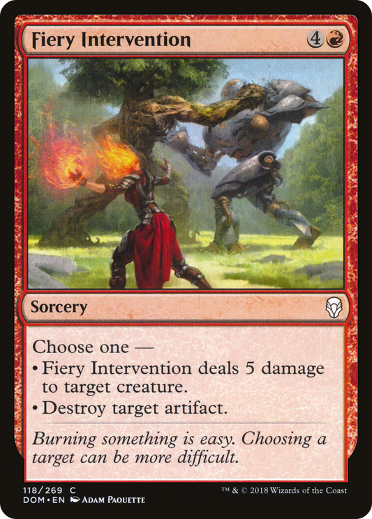 Fiery Intervention (DOM-118) - Dominaria Foil