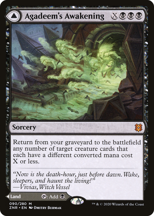 Agadeem's Awakening // Agadeem, the Undercrypt (ZNR-090) - Zendikar Rising