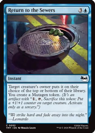 Return to the Sewers (TMT-052) - Teenage Mutant Ninja Turtles Foil