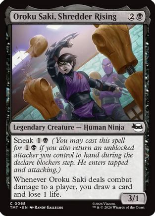 Oroku Saki, Shredder Rising (TMT-068) - Teenage Mutant Ninja Turtles