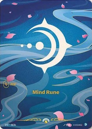 (R03b) Mind Rune (R03b) - Riftbound Organized Play Promotional Cards Foil